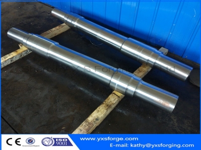 Forging and processing train axle