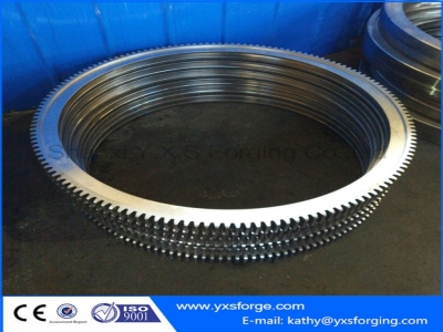 Special ring gear forgings for construction machinery